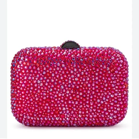 Olga Berg Casey Hot Fix Crystal Clutch - Picture 1 of 8